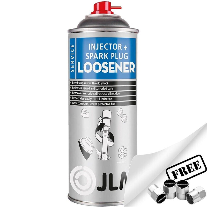 JLM Engine Injector + Spark Plug Loosener Remover Rust Shock 400ml Spray +Caps