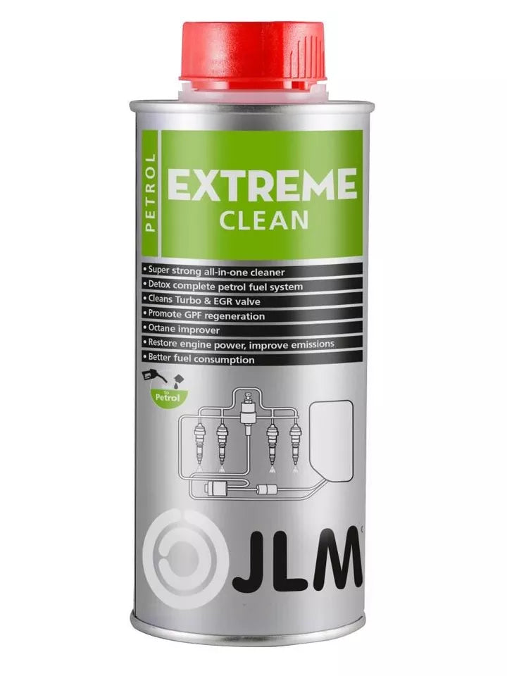 2x JLM Petrol Extreme Clean Car Turbo GPF EGR Fuel System Cleaner 500ml + Caps