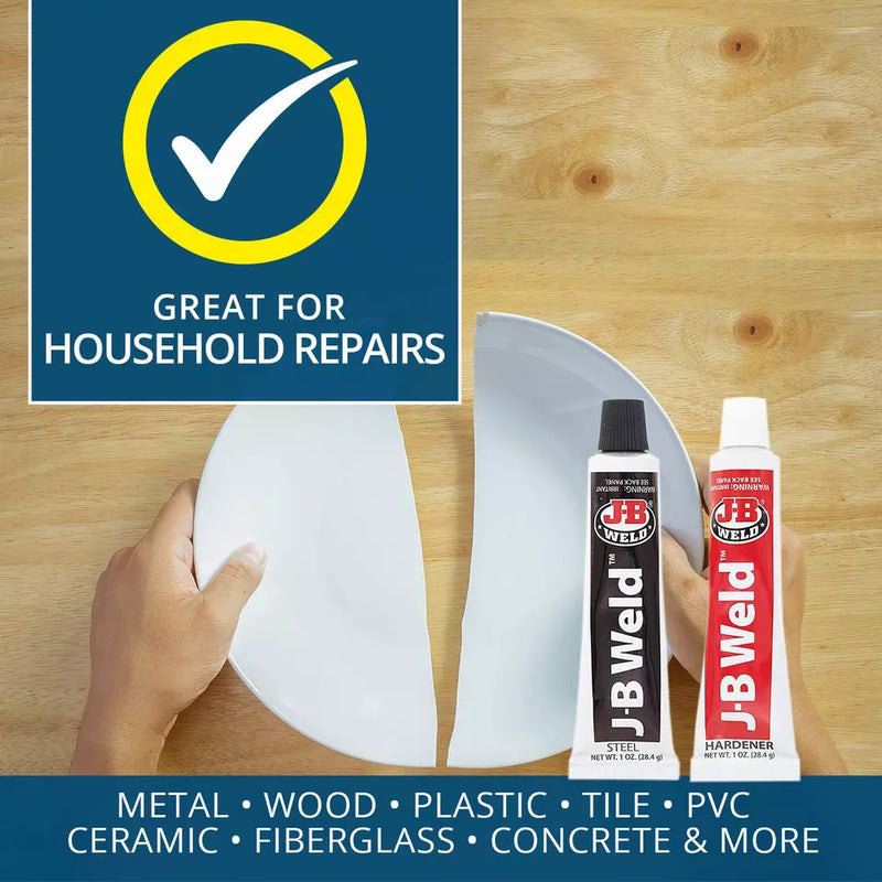 JB Weld Original Cold Weld Steel Reinforced Strong Multi Purpose Epoxy Glue
