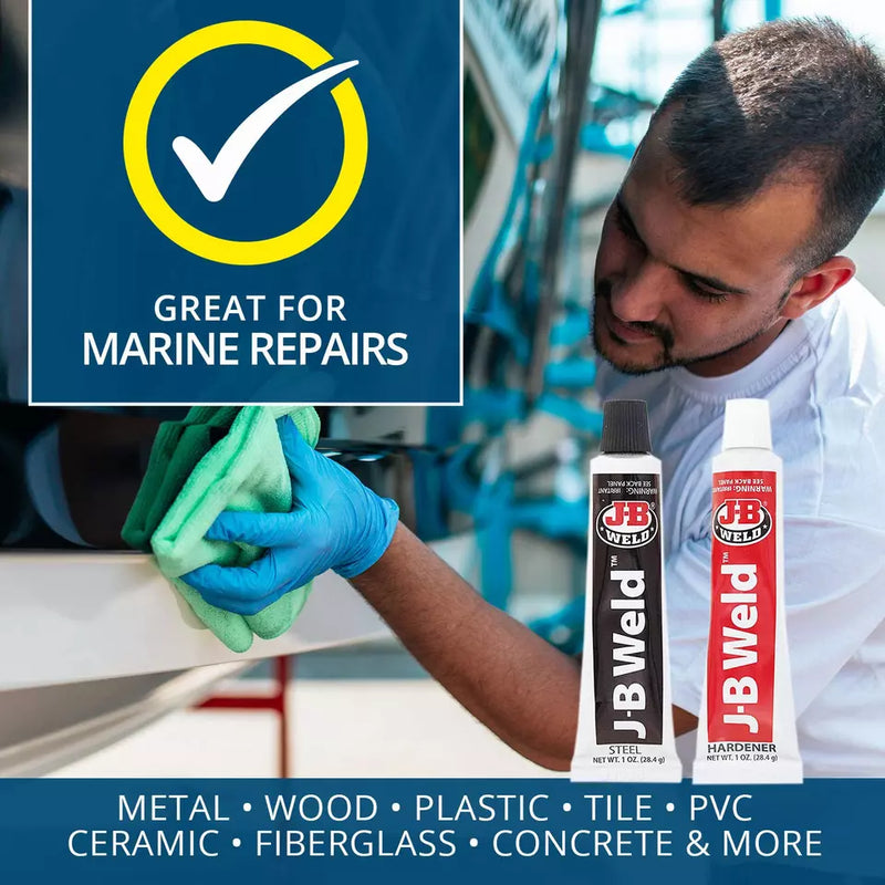 JB Weld Original Cold Weld Steel Reinforced Strong Multi Purpose Epoxy Glue