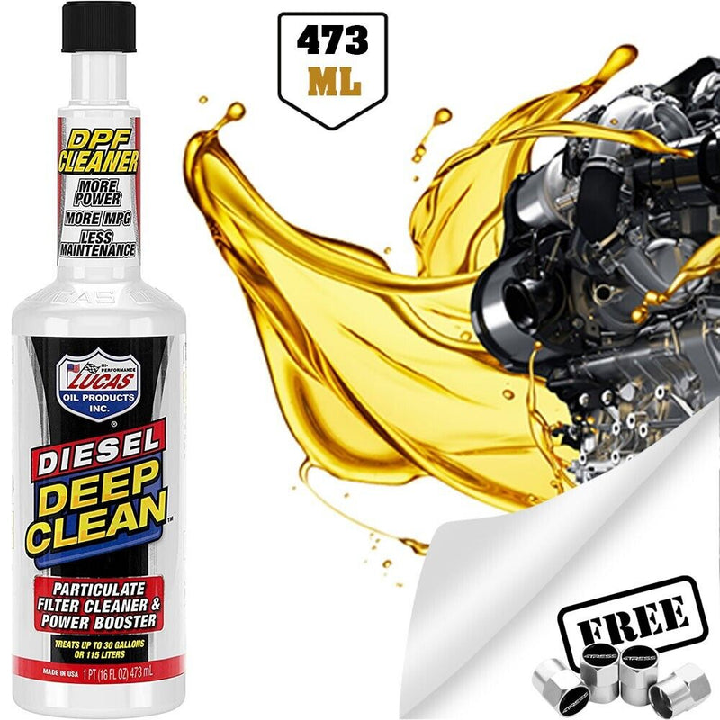 Lucas Oil Car Diesel Engine Deep Clean DPF Diesel Particulate Filter Cleaner 473ml +Caps