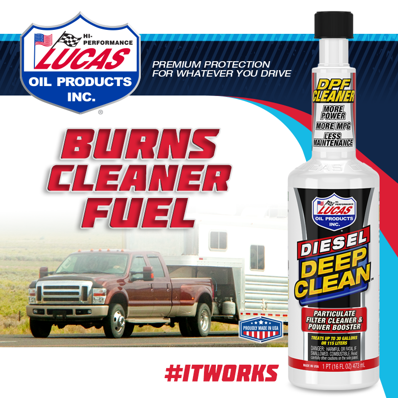 Lucas Oil Car Diesel Engine Deep Clean DPF Diesel Particulate Filter Cleaner 473ml +Caps