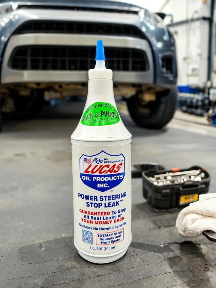 Lucas Power Steering Stop Leak Oil Fix Box Fluid Seal 355ml Car Treatment