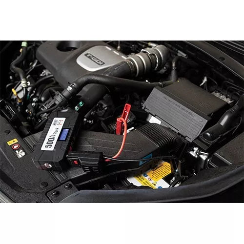 Maypole Portable Lithium Car Battery Jump Starter Power Pack 12V 500A +Caps