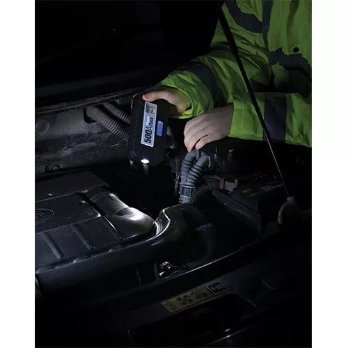 Maypole Portable Lithium Car Battery Jump Starter Power Pack 12V 500A +Caps
