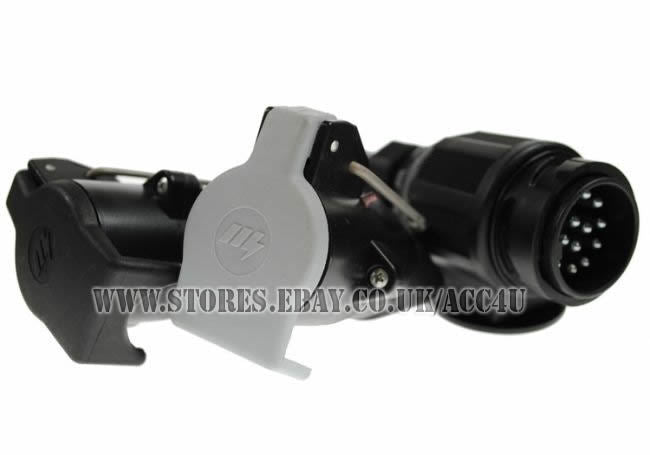 Maypole Conversion Adapter Maypole 13-Pin to 7-Pin Trailer Caravan Lead Adapter