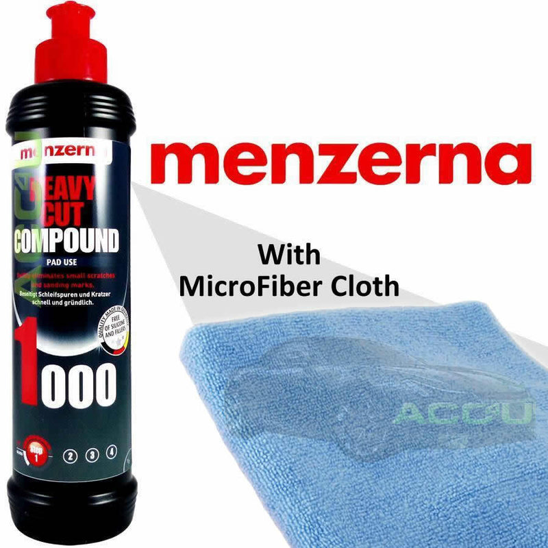 Menzerna 1000 Car Body Paint Performance Heavy Cut Rubbing Compound 250ml +CL +Caps