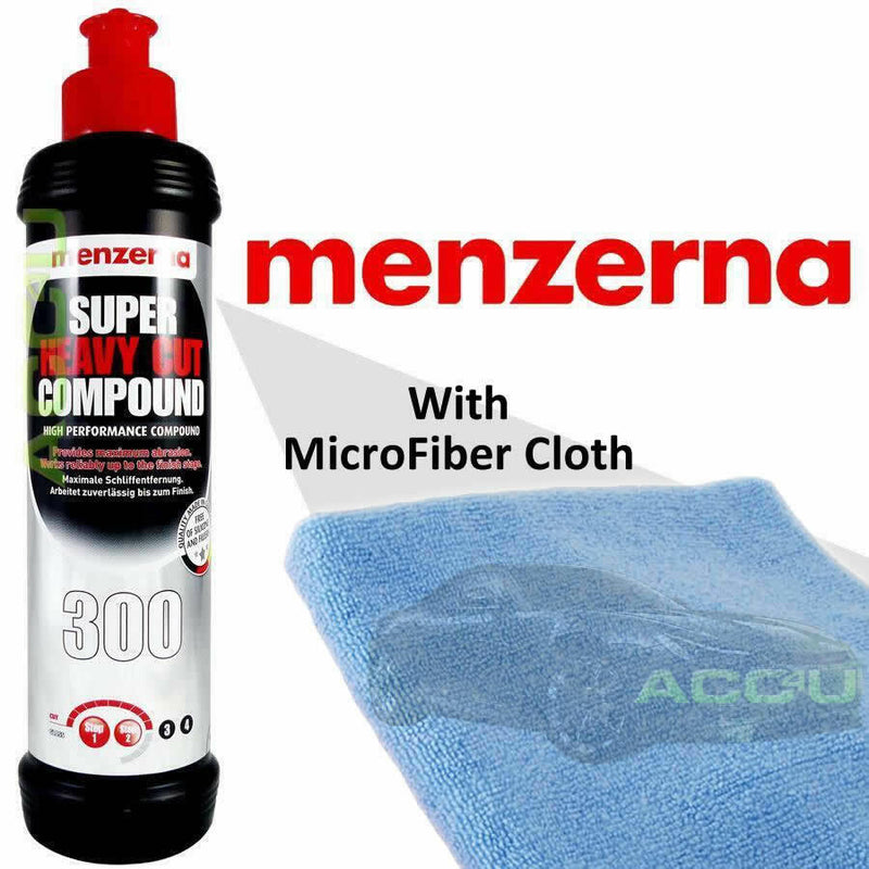 Menzerna 300 Car Body Paint High Performance Super Heavy Cut Compound 250ml+CL +Caps