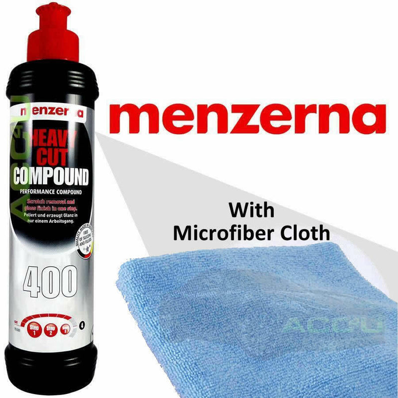 Menzerna 400 Car Body Paint Performance Heavy Cut Rubbing Compound 250ml +CL +Caps