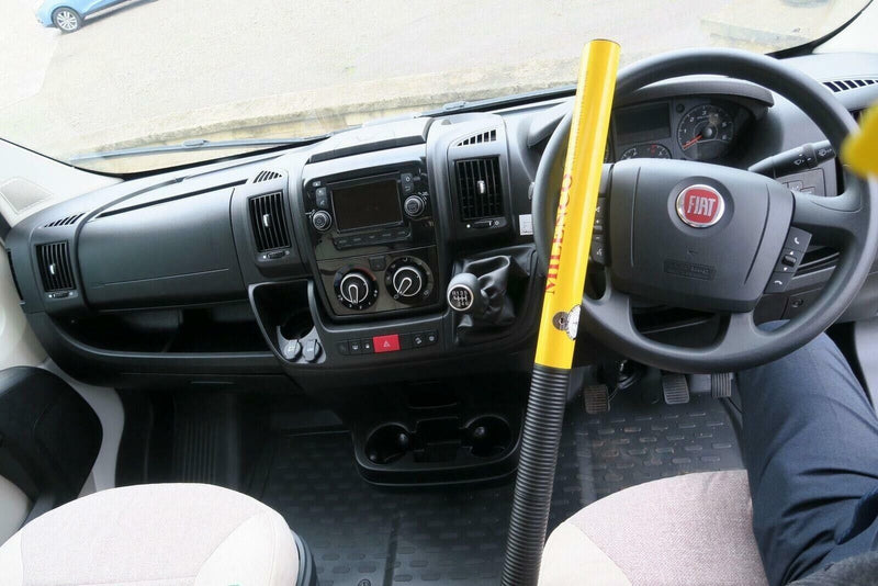 Milenco Commercial Van 4x4 Sold Secure Gold High Security Yellow Steering Wheel Lock +Caps