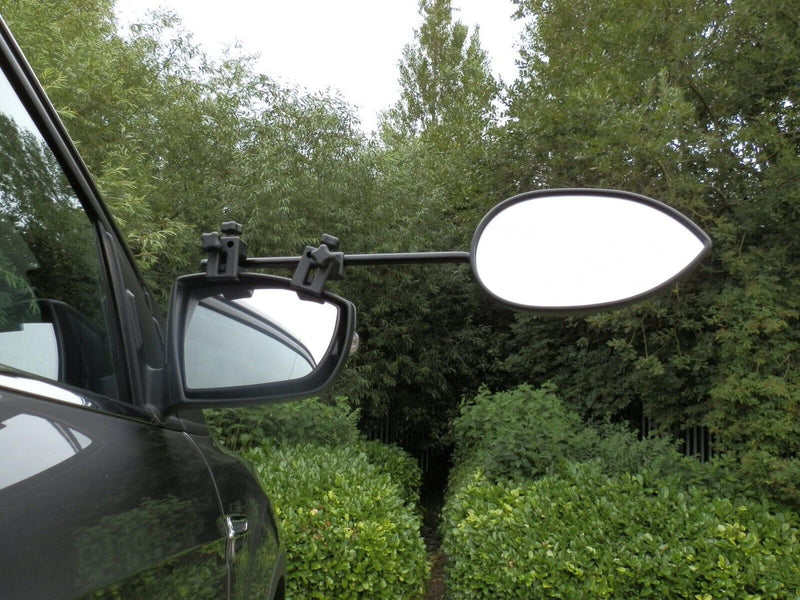 Milenco Car Van 4X4 Caravan Standard Glass Aero Towing Mirrors Strap Free With Bag