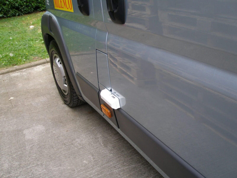 Milenco Van High Security WHITE Door Lock For Sliding Side & Rear Doors +Caps