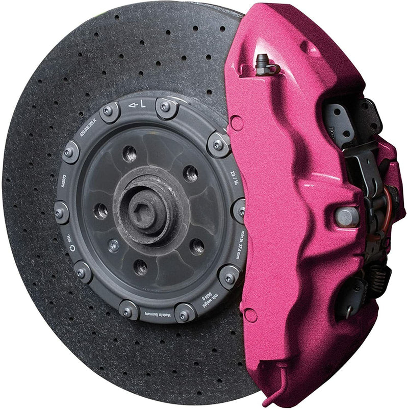Foliatec Pink Metallic FT2169 Car Bike Engine Brake Caliper High Temp Paint Lacquer Kit +Caps