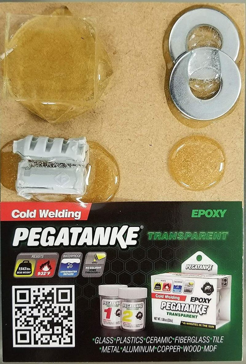 Pegatanke CLEAR Professional Cold Weld 2 Part Super Strong Epoxy Resin Glue Bond