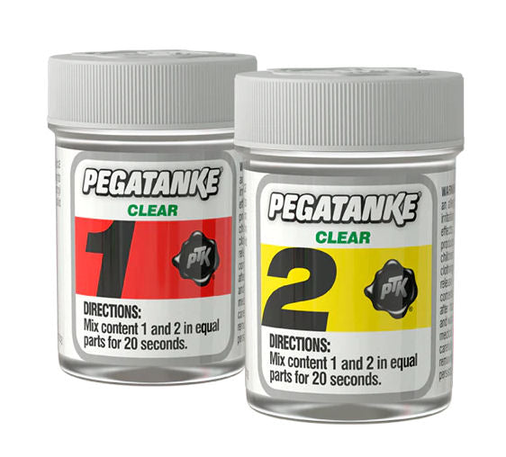 Pegatanke CLEAR Professional Cold Weld 2 Part Super Strong Epoxy Resin Glue Bond
