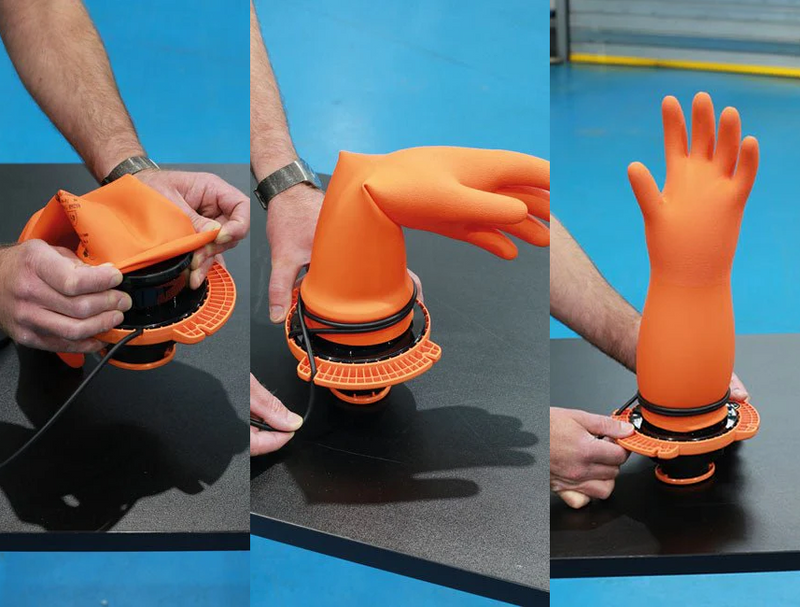 Sibille Thermoplastic Rubber Mechanical Protection Pneumatic Insulated Gloves Tester