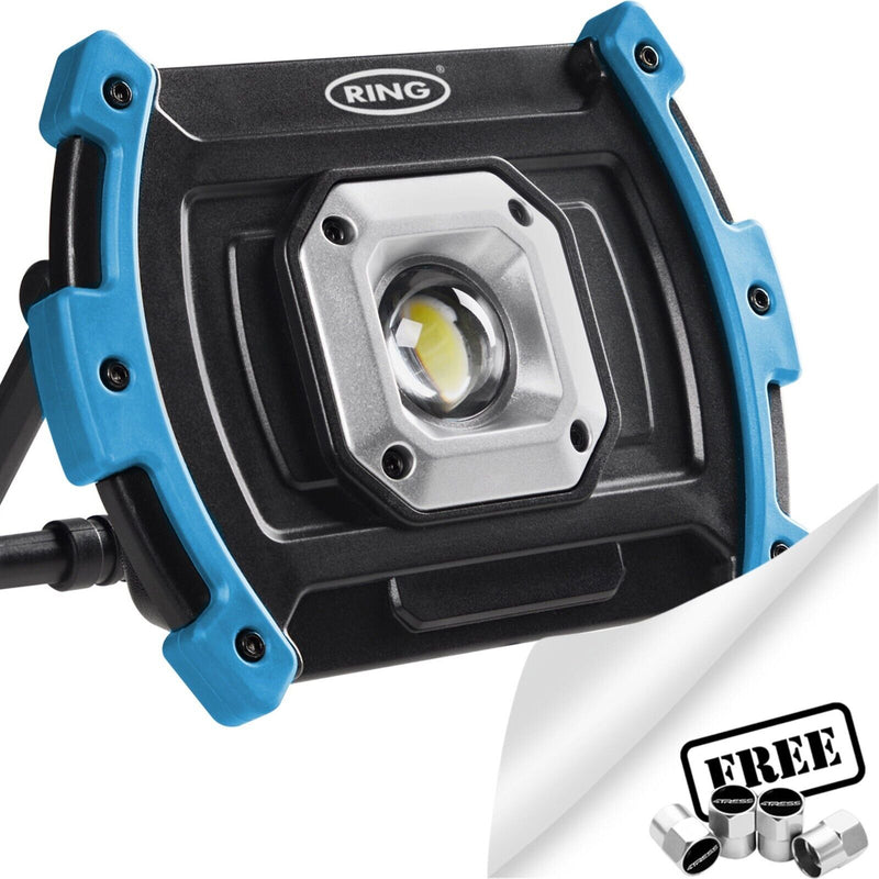 Ring Portable Rechargeable LED Work Light Lamp USB Power Bank RWL1000 +Caps