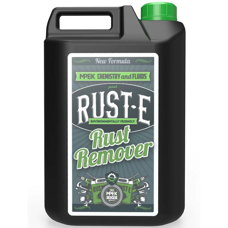 Rust-E Rust Remover Liquid Environmentally Friendly Removes Metal Oxides 5L +Caps