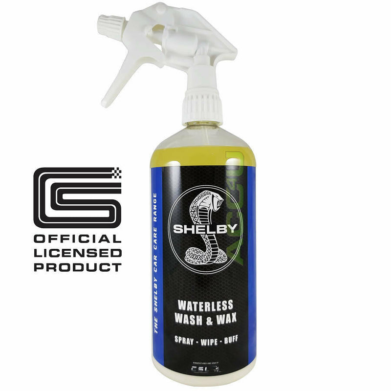 Shelby Car Waterless Wash & Wax 1L Spray On Wipe Off For Showroom Shine Finish