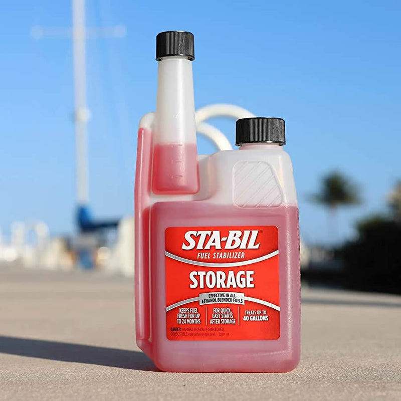 STA-BIL Stabil Petrol Fuel Stabilizer Car Fuel System Storage Treatment 236ml Bottle +Caps