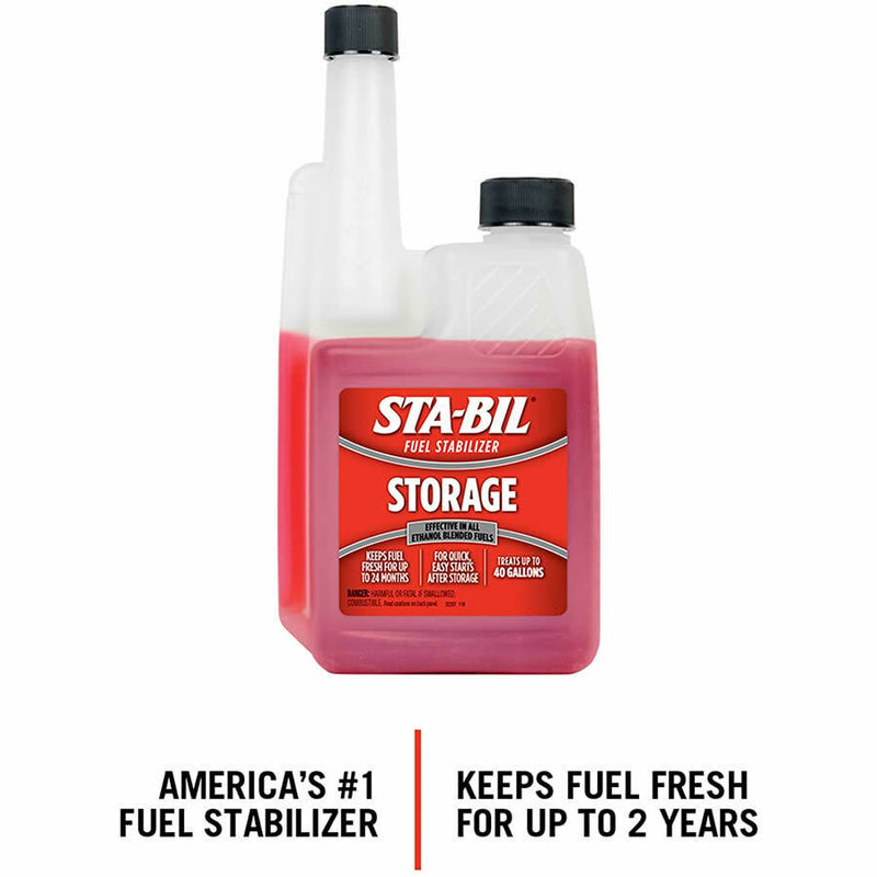 STA-BIL Stabil Petrol Fuel Stabilizer Car Fuel System Storage Treatment 473ml Bottle +Caps