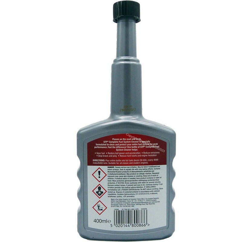 4x STP Car Petrol Engine Complete Fuel System Cleaner Performance +Caps