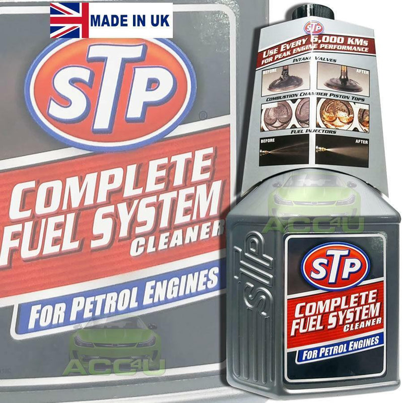 STP Car Petrol Engine Complete Fuel System Cleaner Performance +Caps
