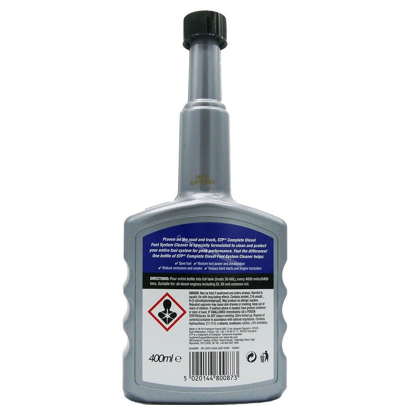 2x STP Complete Fuel System Diesel Injector Cleaner Treatment 400ml +Caps
