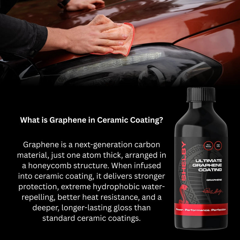 Shelby Official Car 4x4 Graphene Ceramic Coating Sealant Hydrophobic Effect 50mL
