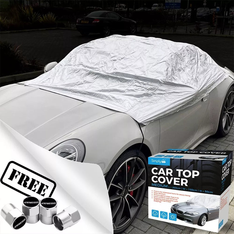 Simply Rain UV Sun Frost Resistant Fully Breathable Car Top Cover CTC2 +Caps