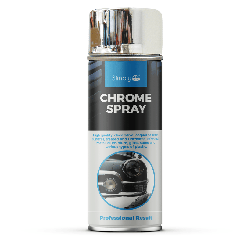 2 x Simply CHROME Look Effect Car Alloy Wheels Spray Paint 400ml Can +G+C