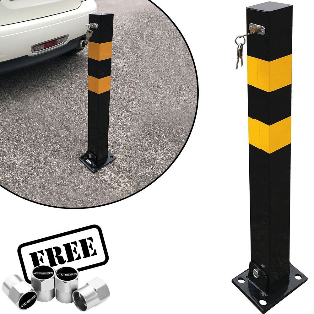 Square Reflective Folding Private Parking Bollard Security Post