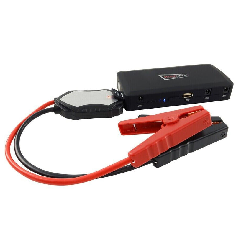 12v 400A Compact Small Portable Emergency Car Battery Jump Starter & Power Bank +Caps