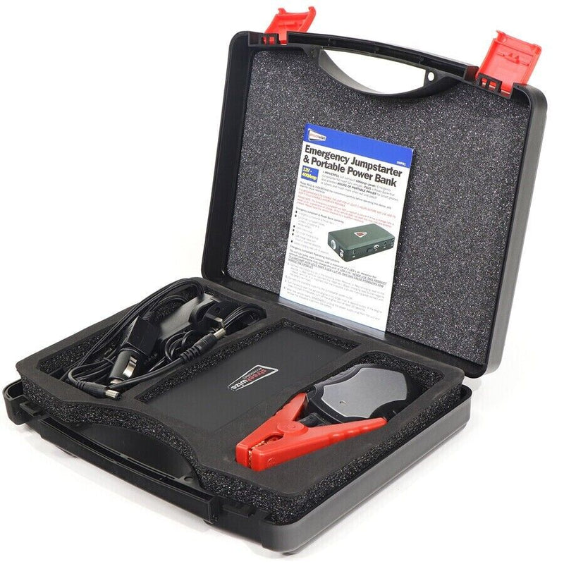 12v 400A Compact Small Portable Emergency Car Battery Jump Starter & Power Bank +Caps