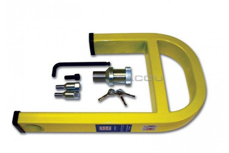 Stronghold Sold Secure Gold 13" 14" 15" Caravan Motorhome Alloy Wheel Clamp 5436 +Caps