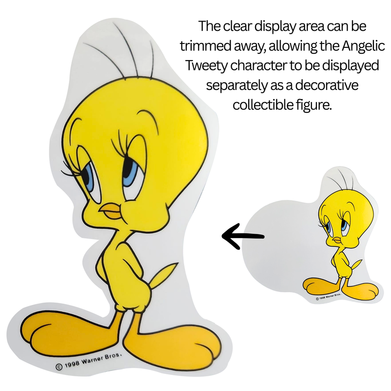 Vintage Looney Tunes Angelic Tweety Tax Disc Holder Self Cling Permit Holder 1998