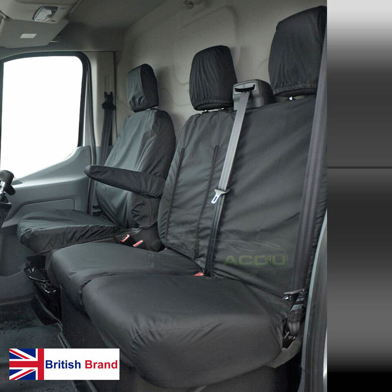 Heavy Duty Waterproof VAN Seat Covers For Citroen Dispatch 2016 Tailored +Caps