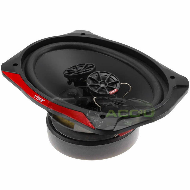 Vibe SLICK69.3 V7 Slick Series 2 6x9" inch 960w 3-Way Car Parcel Shelf Coaxial Speakers Set +Caps