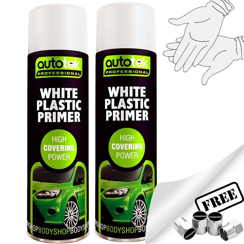 White Plastic Primer Spray Paint 2 Cans