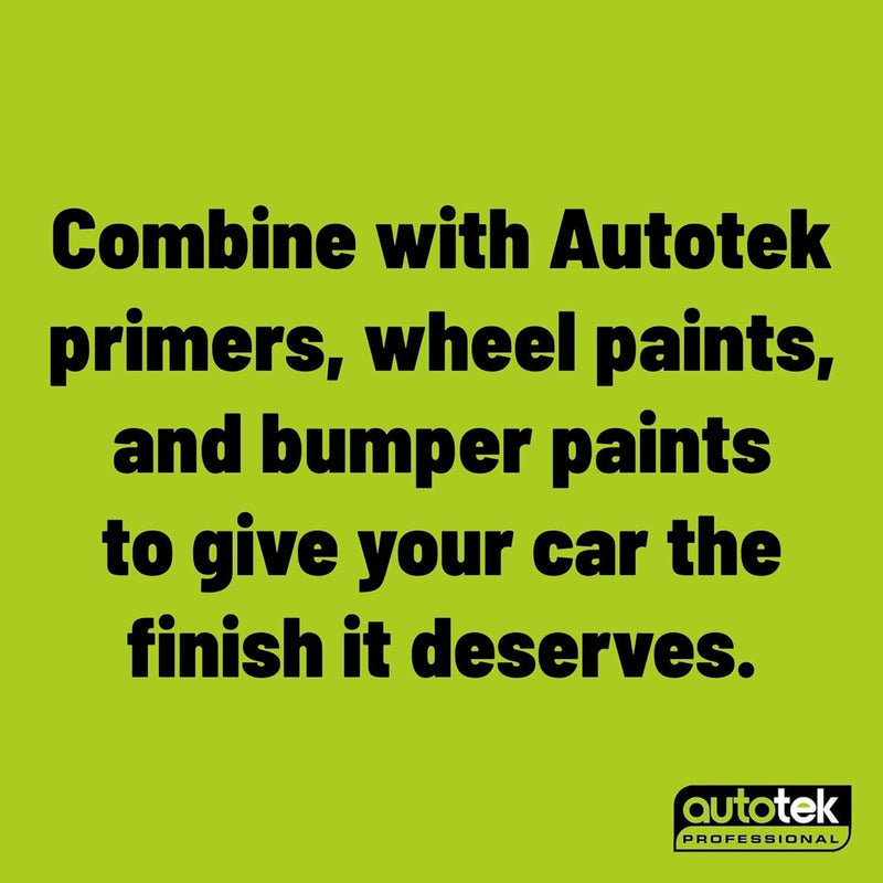 4 x Autotek WHITE PLASTIC PRIMER Spray Paint Can Professional High Covering+G+C