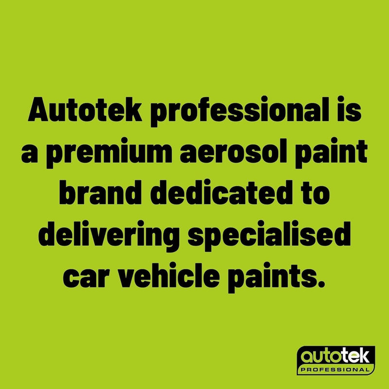 6 x Autotek WHITE PLASTIC PRIMER Spray Paint Can Professional High Covering+G+C