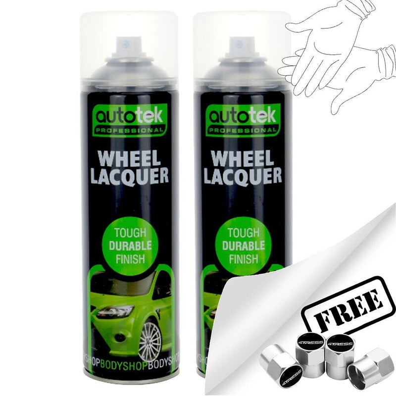 Autotek Wheel Lacquer Spray Paint 2 Cans