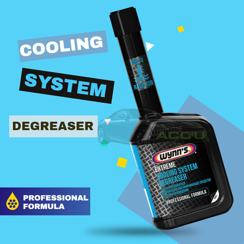 2x Wynns Extreme Radiator Cooling System Degreaser Professional Formula +Caps