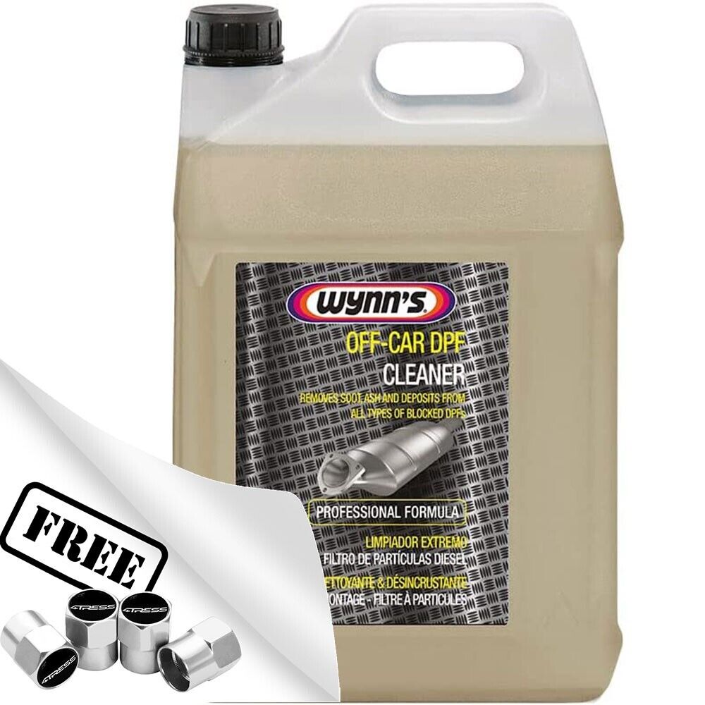 Wynns OFF-CAR DPF 5 Litre Car Diesel Engine Particulate Filter Ash Soot Cleaner +Caps