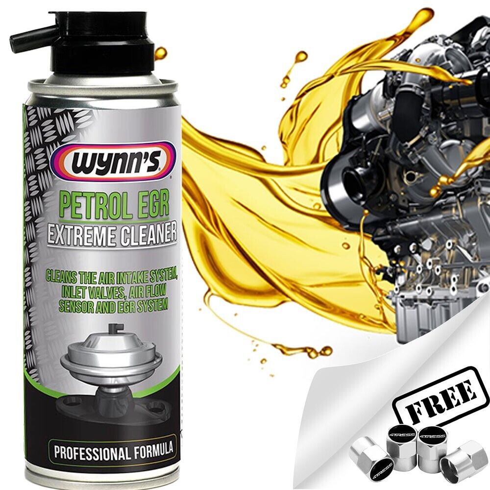 Wynns Car Petrol Engine Air Flow Intake Sensor, EGR System Extreme Cleaner Spray +Caps