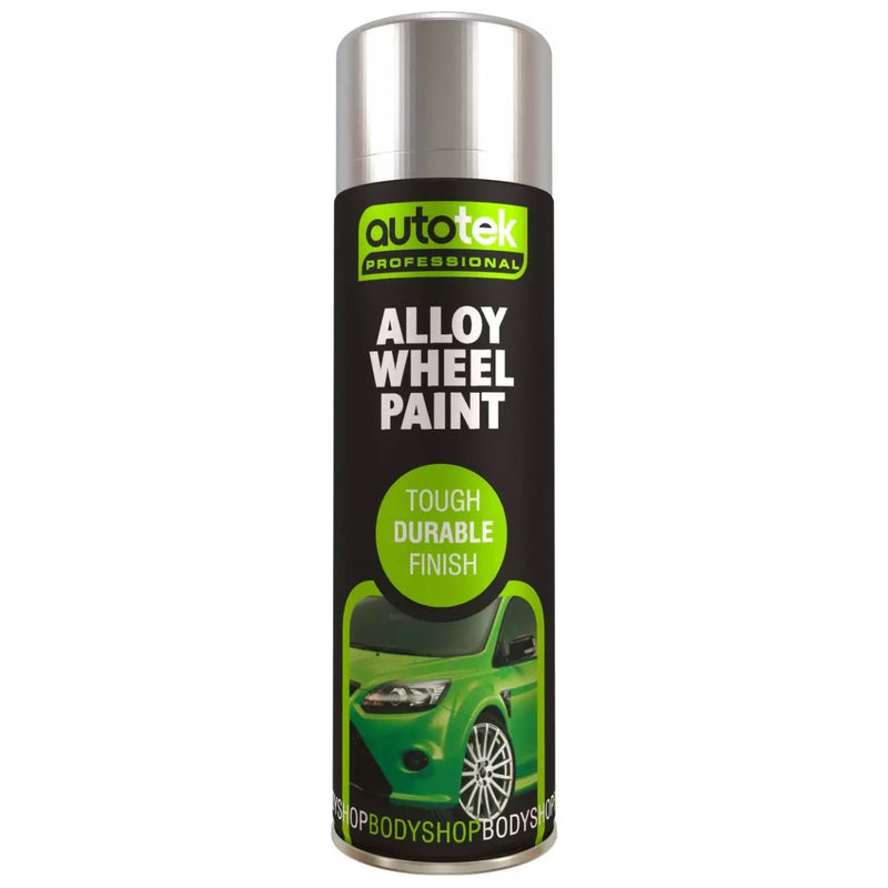 6 x Autotek SILVER ALLOY WHEEL Spray Paint Aerosol Professional 500ml Cans+G+C✅
