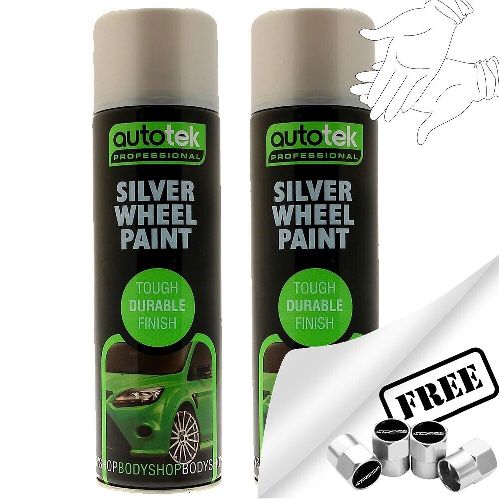 Autotek Silver Wheel Paint 2 cans