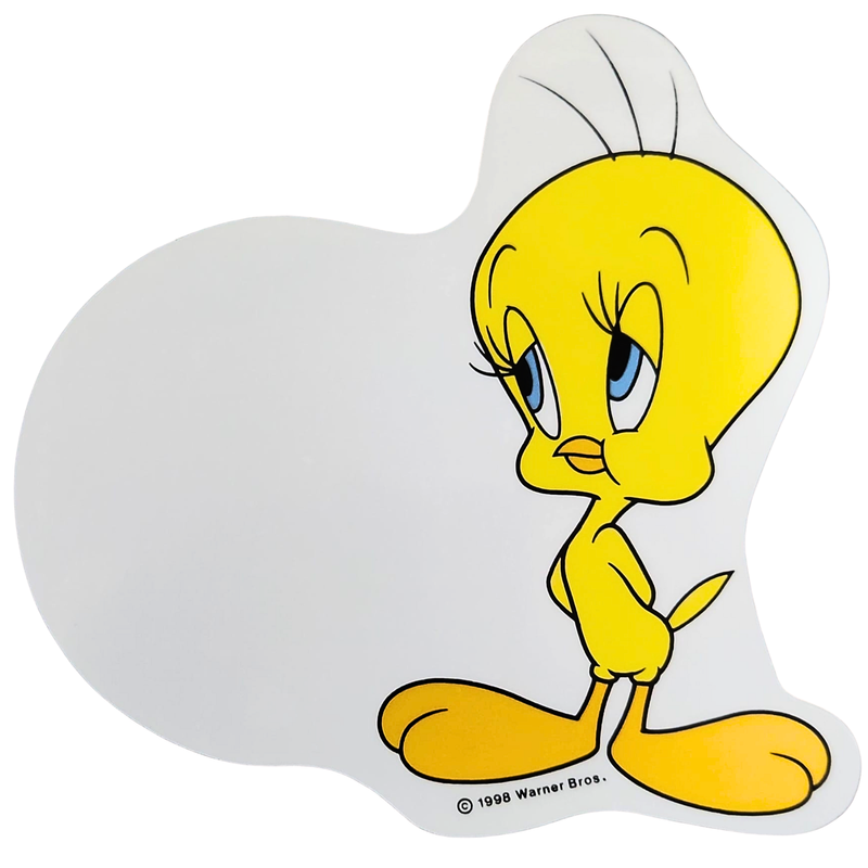 Vintage Looney Tunes Angelic Tweety Tax Disc Holder Self Cling Permit Holder 1998