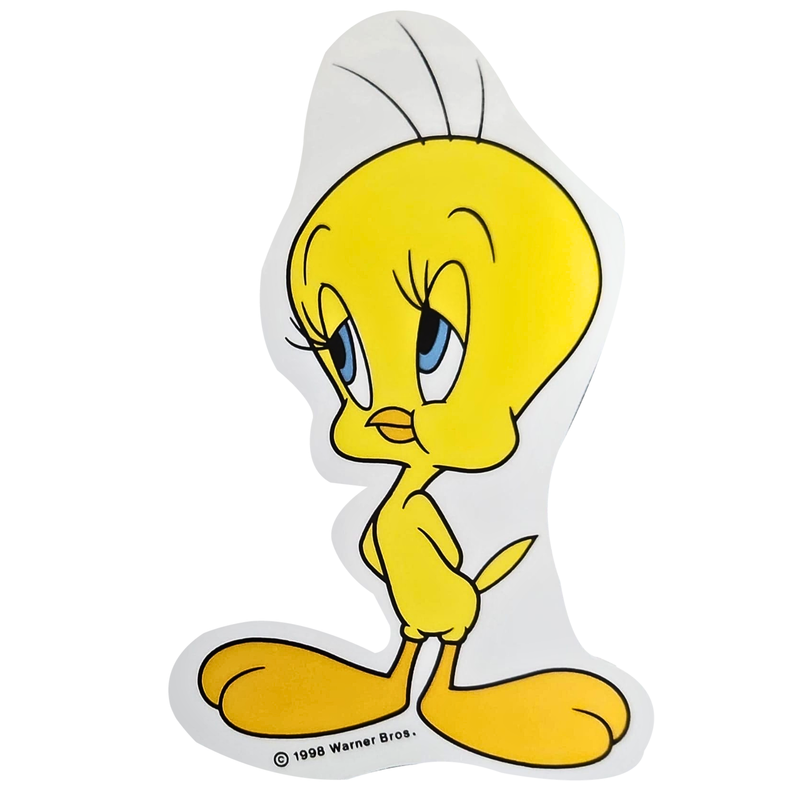 Vintage Looney Tunes Angelic Tweety Tax Disc Holder Self Cling Permit Holder 1998