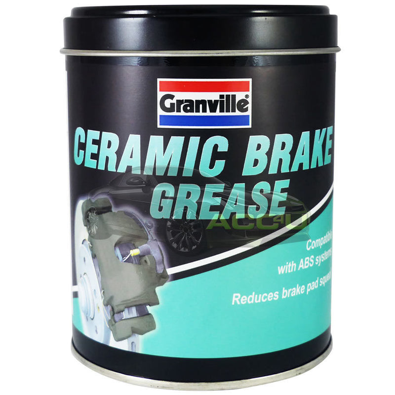 2x Granville CERAMIC BRAKE Grease Car Brake Caliper Pads Shoes Squeal Noise + Caps
